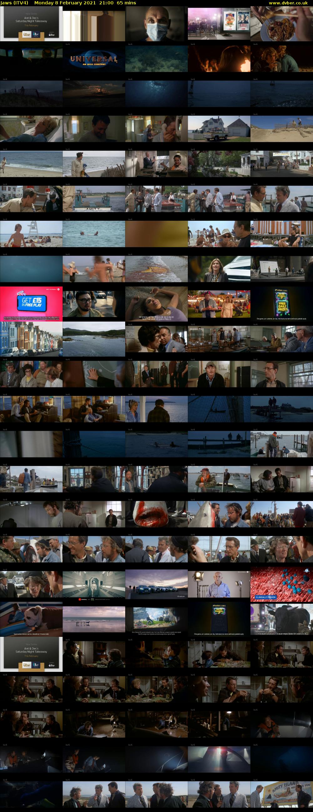Jaws (ITV4) Monday 8 February 2021 21:00 - 22:05