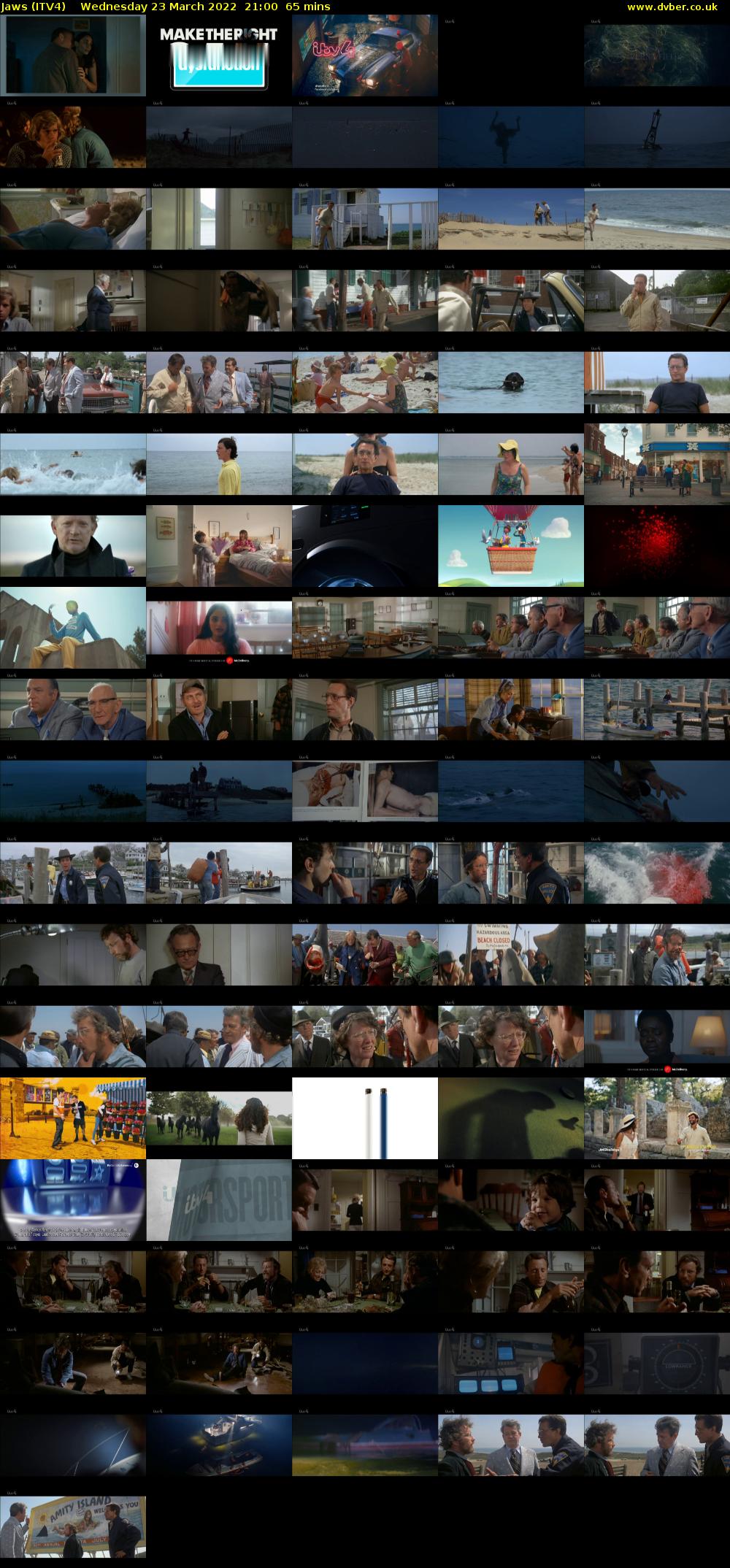 Jaws (ITV4) Wednesday 23 March 2022 21:00 - 22:05
