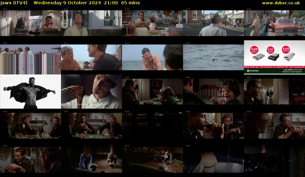 Jaws (ITV4) Wednesday 9 October 2024 21:00 - 22:05