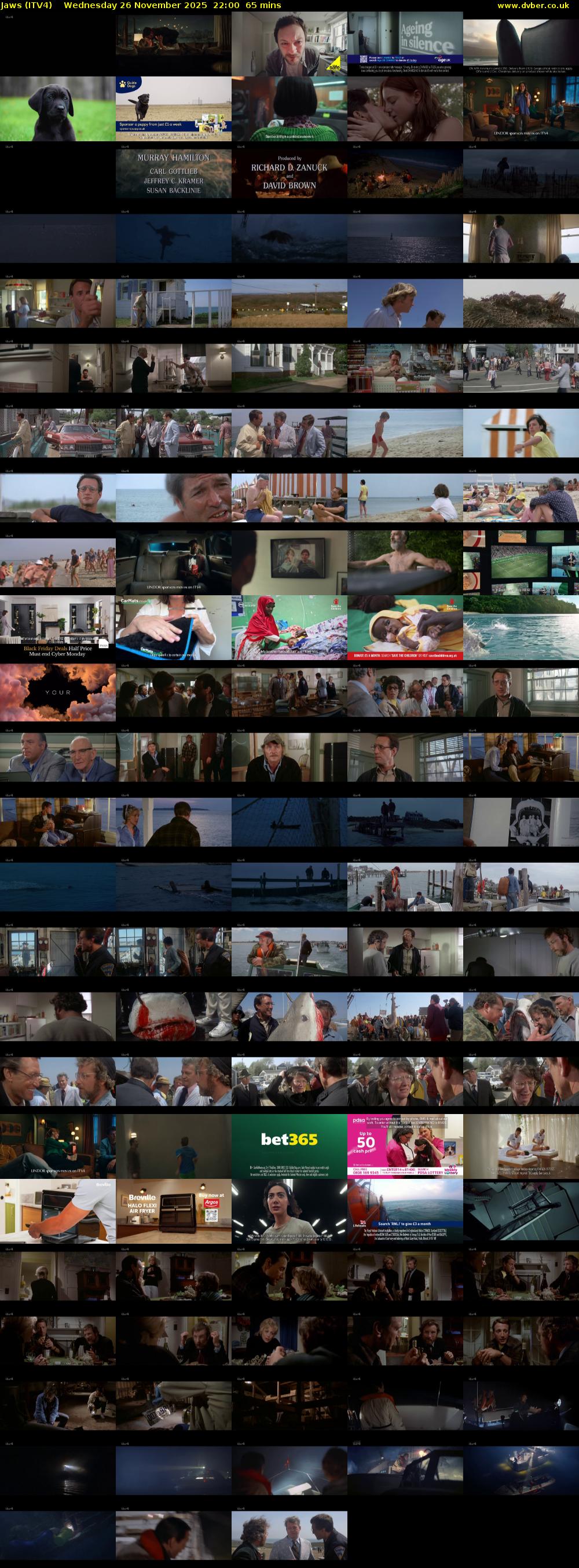 Jaws (ITV4) Wednesday 26 November 2025 22:00 - 23:05