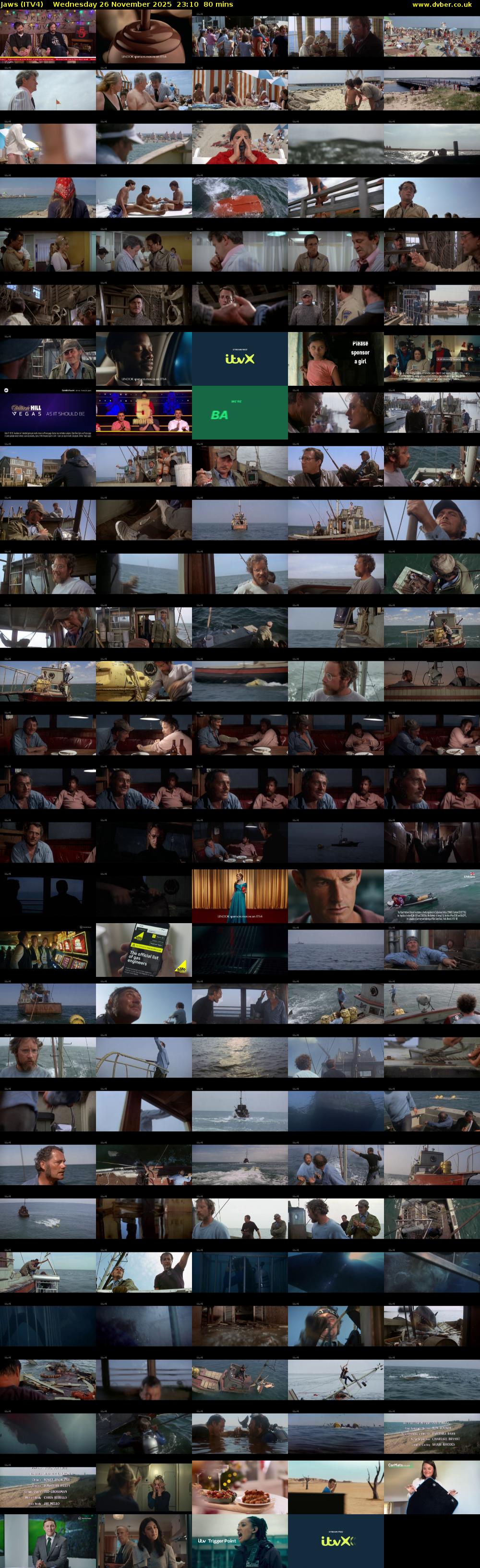 Jaws (ITV4) Wednesday 26 November 2025 23:10 - 00:30