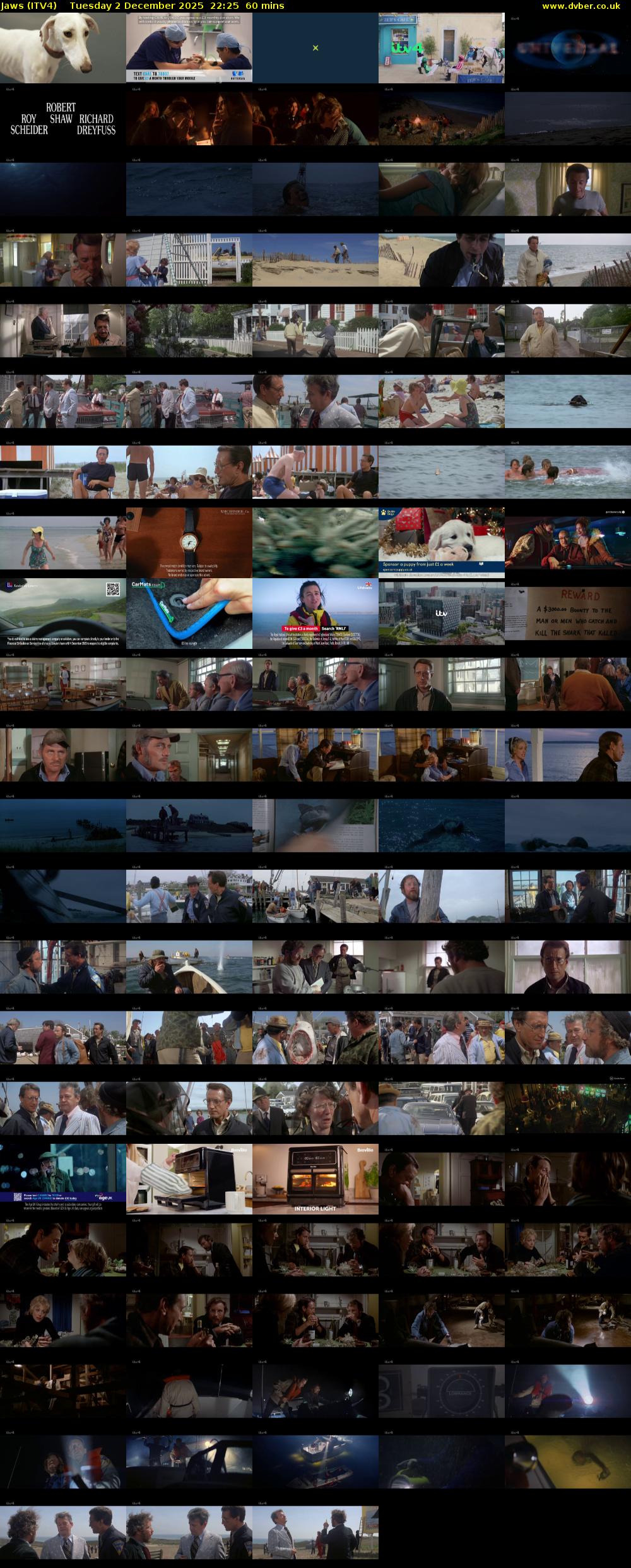 Jaws (ITV4) Tuesday 2 December 2025 22:25 - 23:25