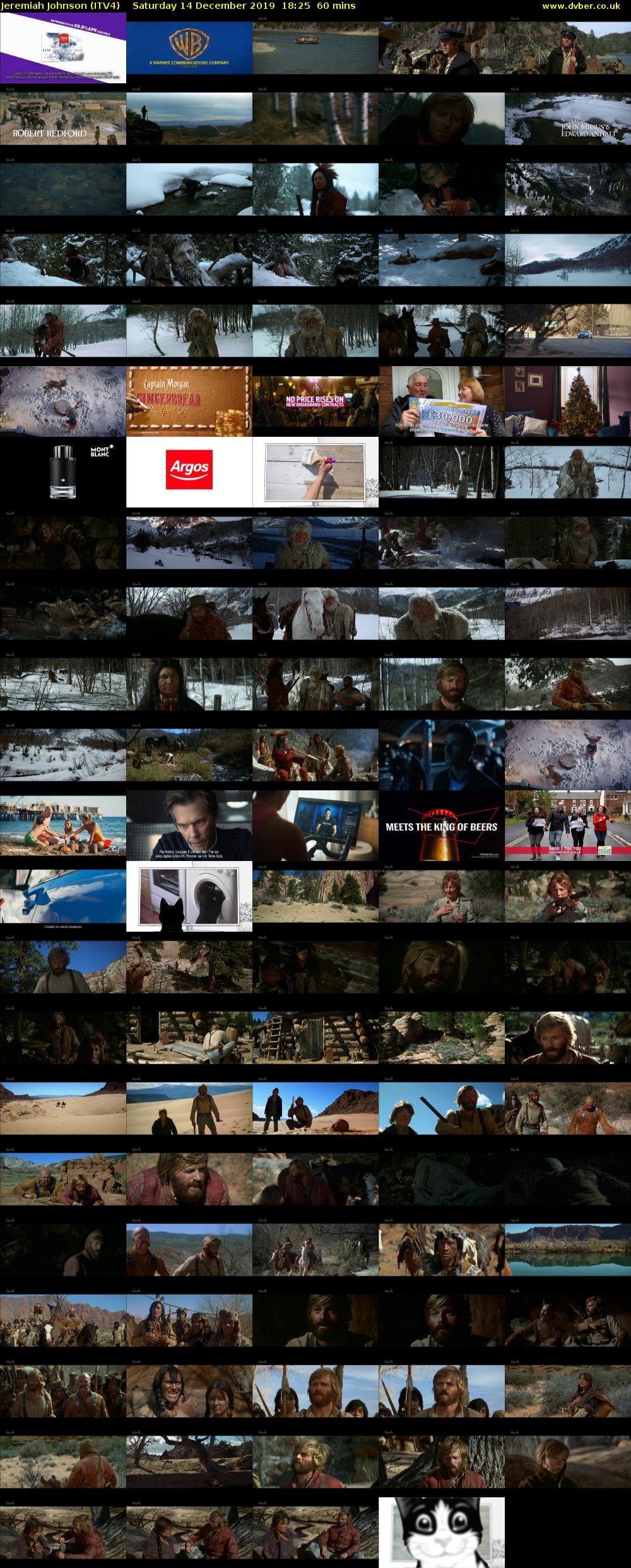 Jeremiah Johnson (ITV4) Saturday 14 December 2019 18:25 - 19:25