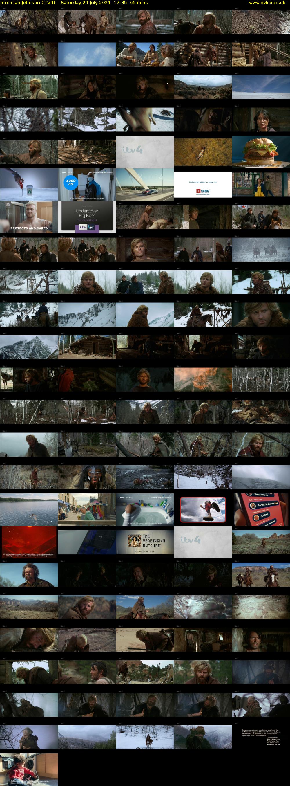 Jeremiah Johnson (ITV4) Saturday 24 July 2021 17:35 - 18:40