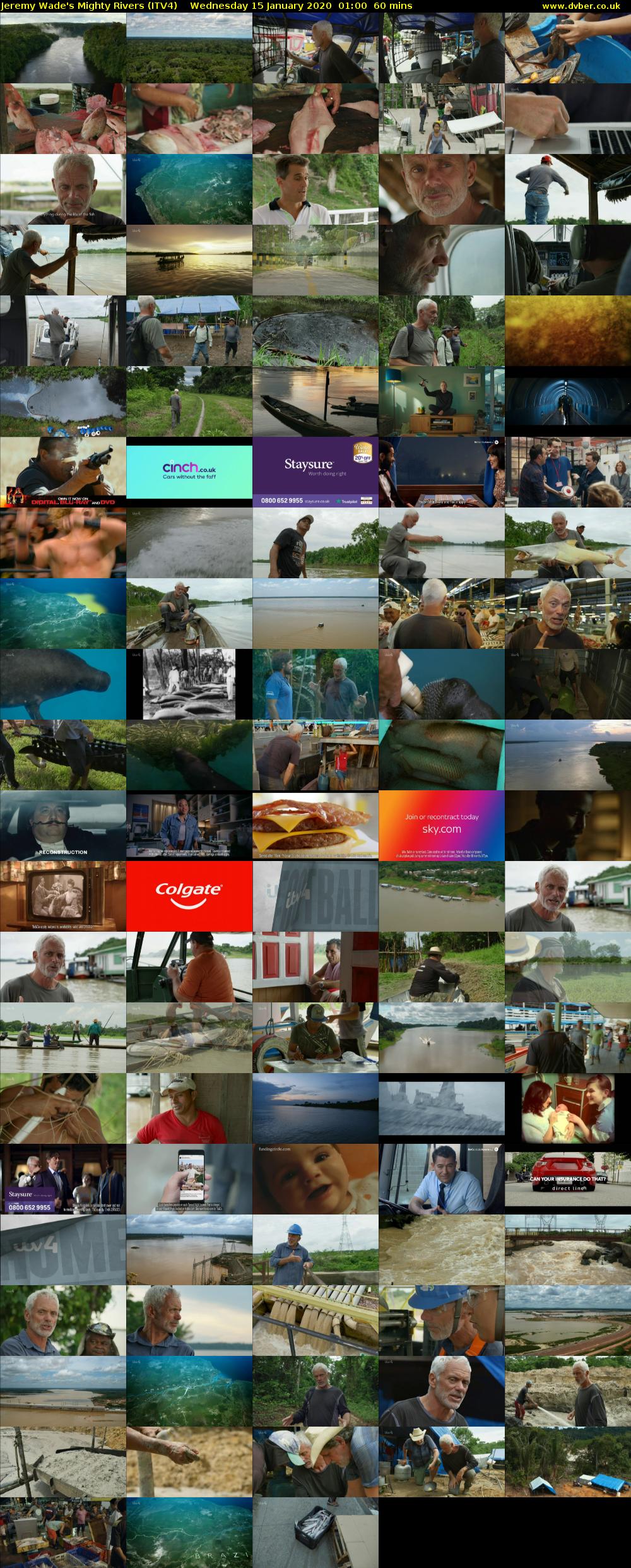 Jeremy Wade's Mighty Rivers (ITV4) Wednesday 15 January 2020 01:00 - 02:00