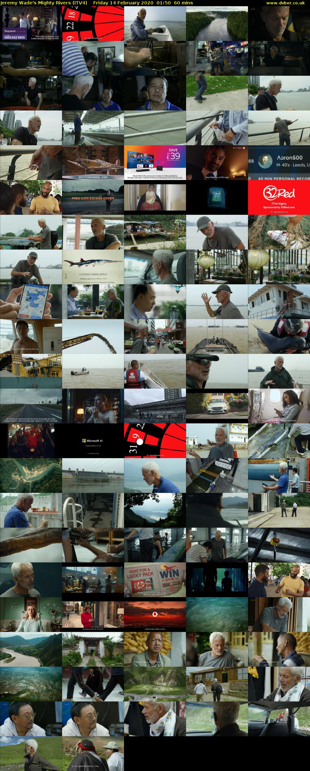 Jeremy Wade's Mighty Rivers (ITV4) Friday 14 February 2020 01:50 - 02:50