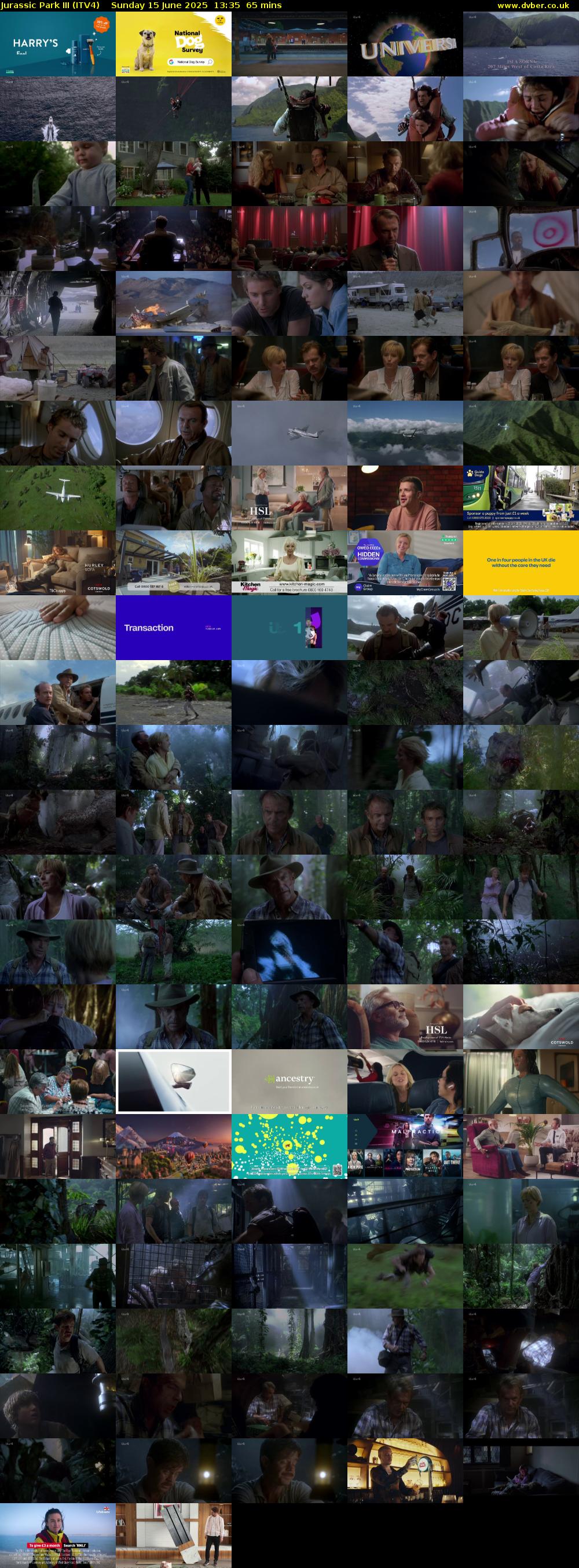 Jurassic Park III (ITV4) Sunday 15 June 2025 13:35 - 14:40