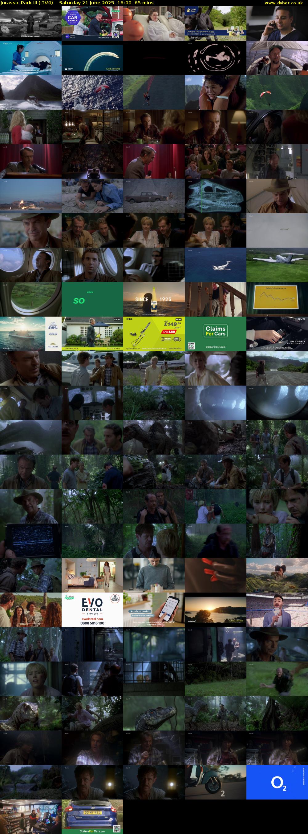 Jurassic Park III (ITV4) Saturday 21 June 2025 16:00 - 17:05