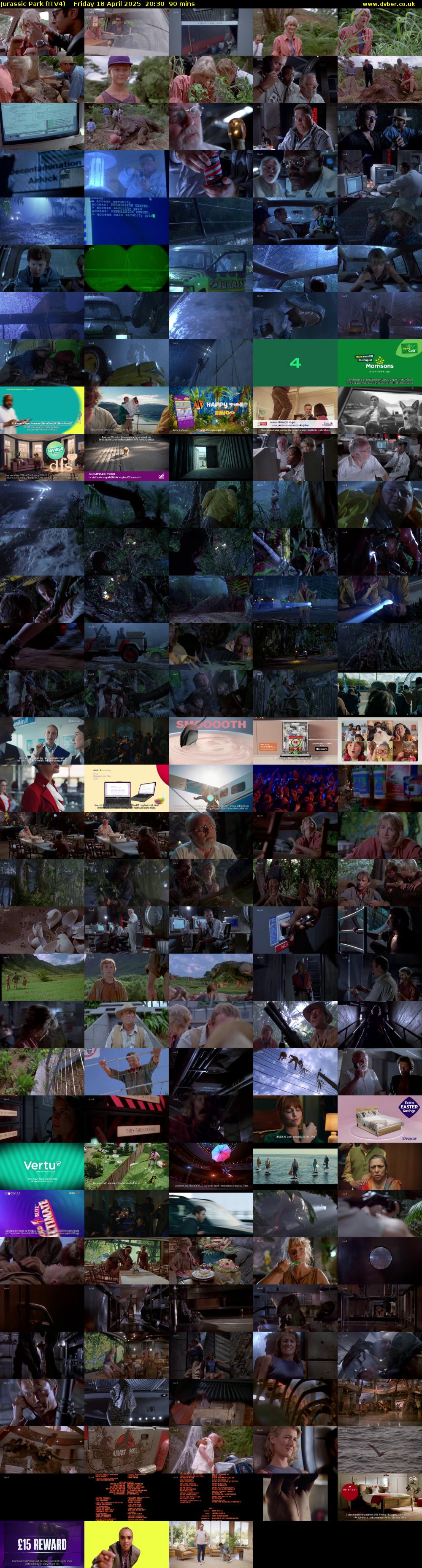 Jurassic Park (ITV4) Friday 18 April 2025 20:30 - 22:00
