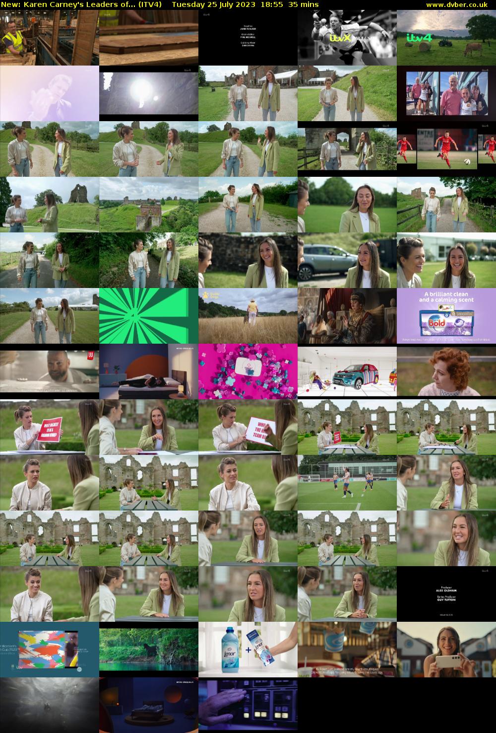 Karen Carney's Leaders of... (ITV4) Tuesday 25 July 2023 18:55 - 19:30
