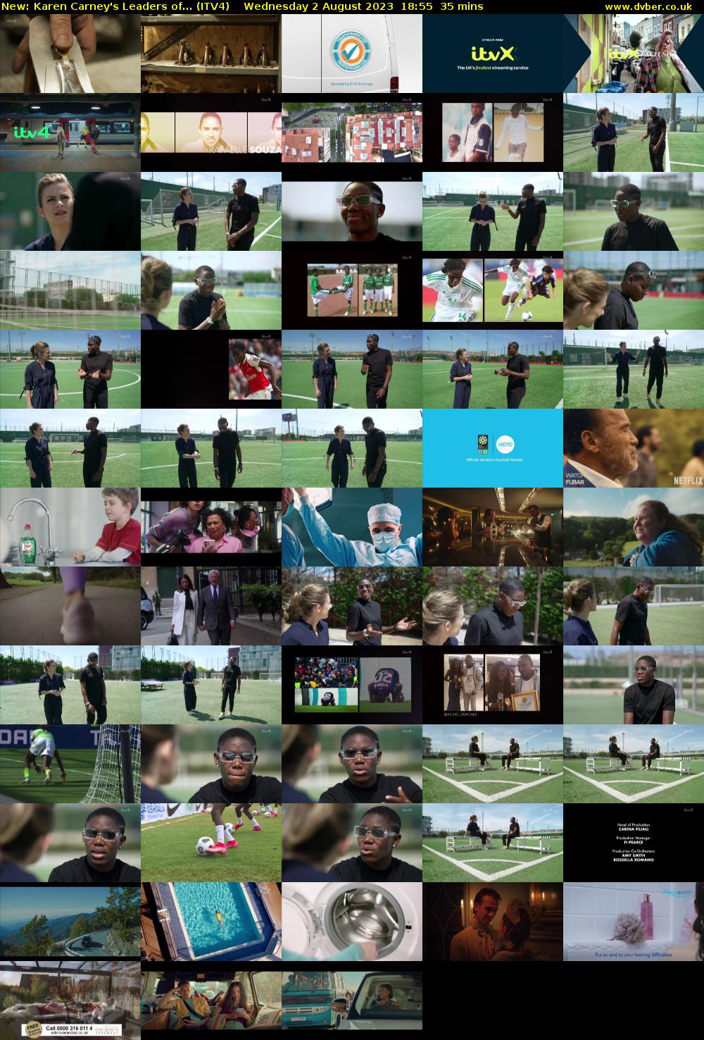 Karen Carney's Leaders of... (ITV4) Wednesday 2 August 2023 18:55 - 19:30