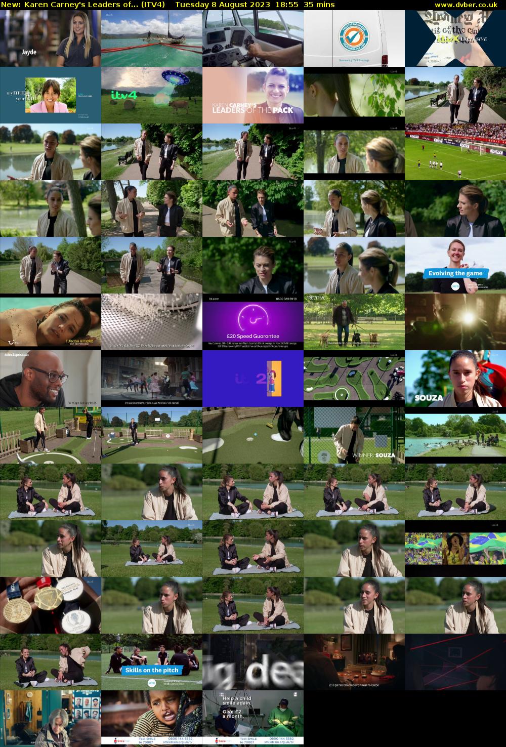 Karen Carney's Leaders of... (ITV4) Tuesday 8 August 2023 18:55 - 19:30