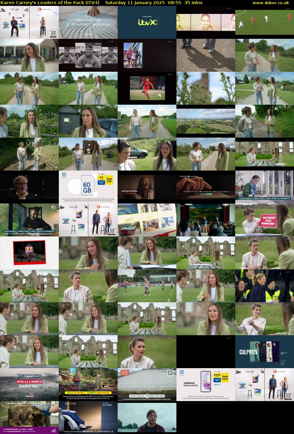 Karen Carney's Leaders of the Pack (ITV4) Saturday 11 January 2025 08:55 - 09:30