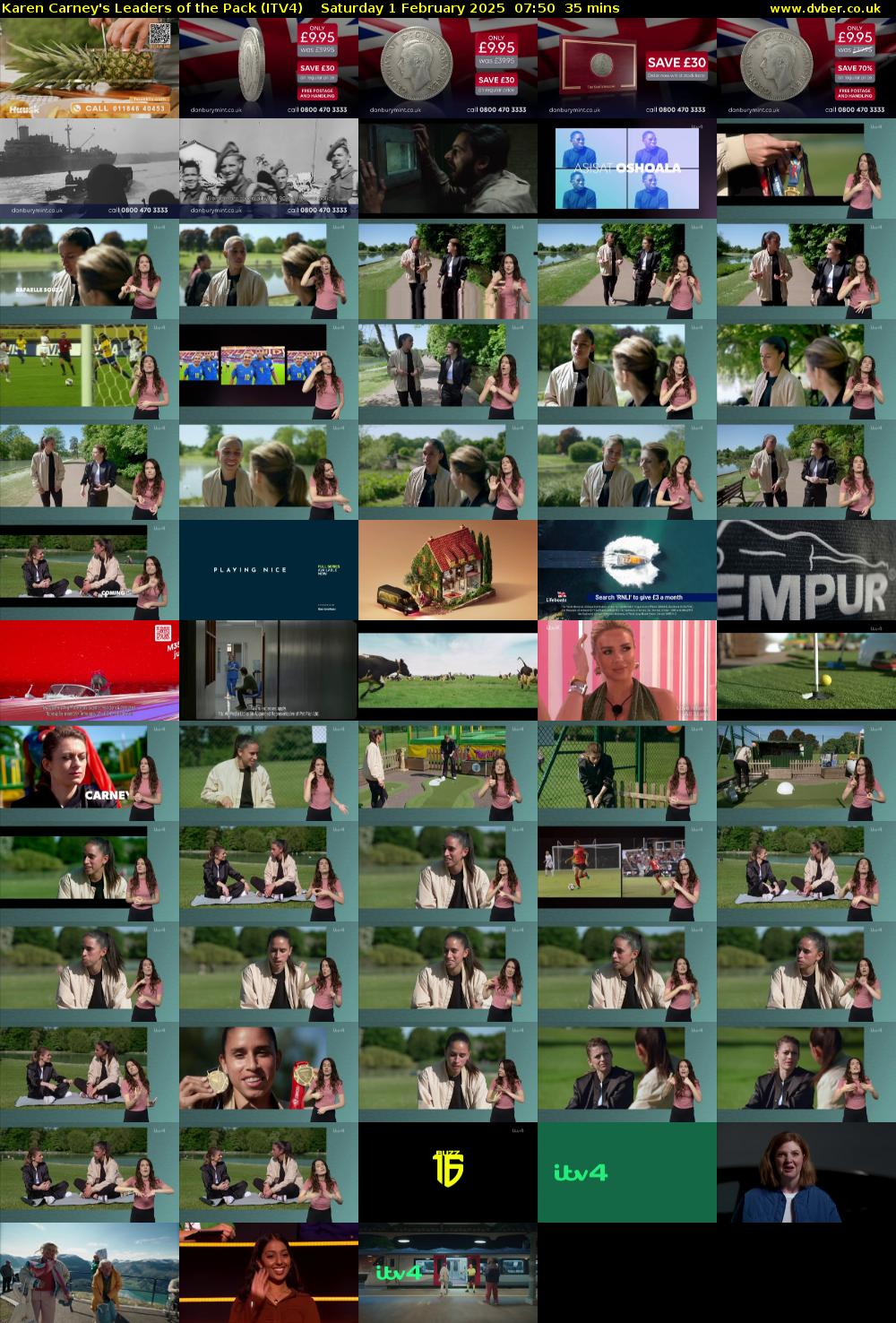 Karen Carney's Leaders of the Pack (ITV4) Saturday 1 February 2025 07:50 - 08:25