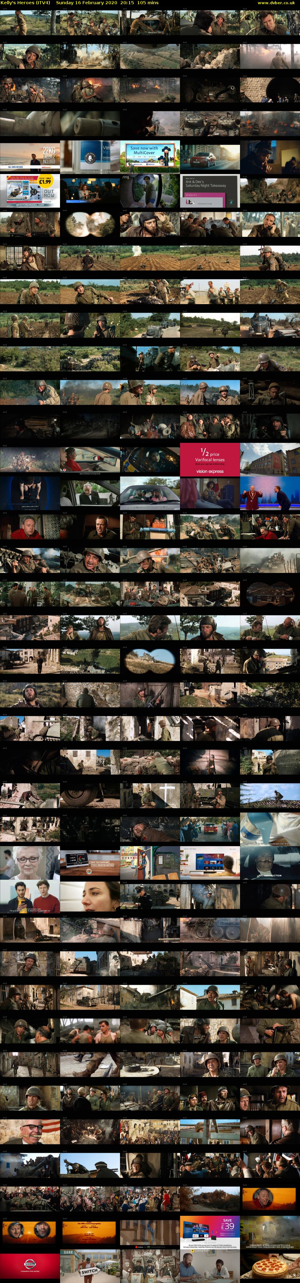 Kelly's Heroes (ITV4) Sunday 16 February 2020 20:15 - 22:00