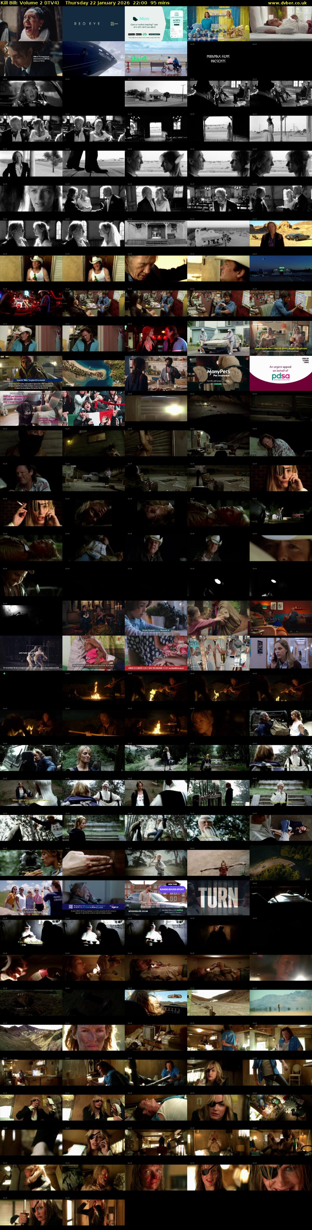 Kill Bill: Volume 2 (ITV4) Thursday 22 January 2026 22:00 - 23:35