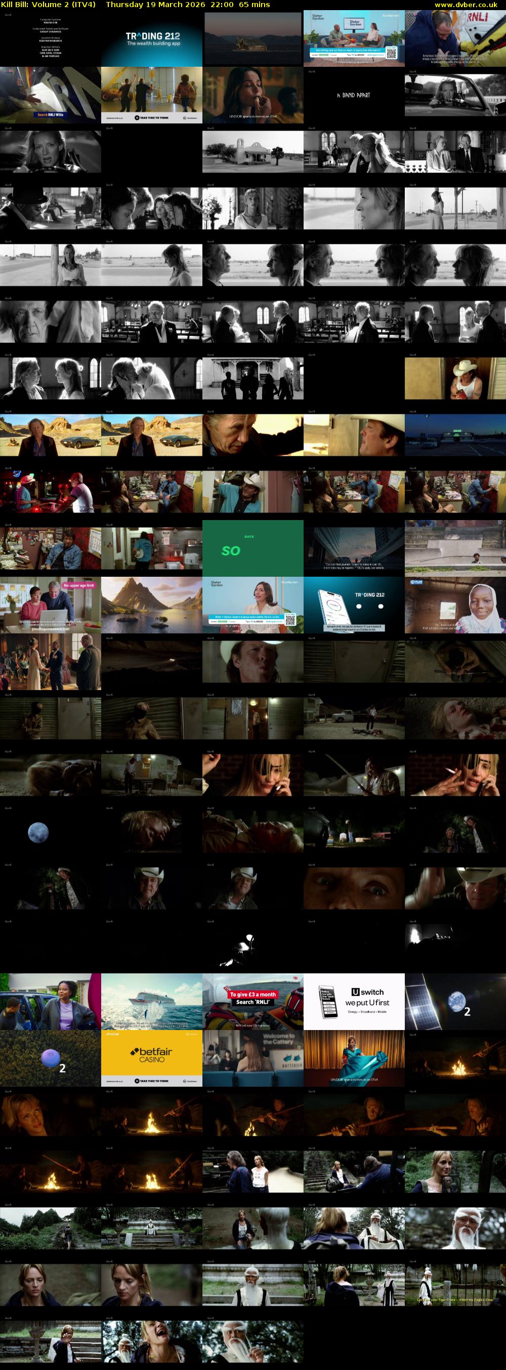 Kill Bill: Volume 2 (ITV4) Thursday 19 March 2026 22:00 - 23:05