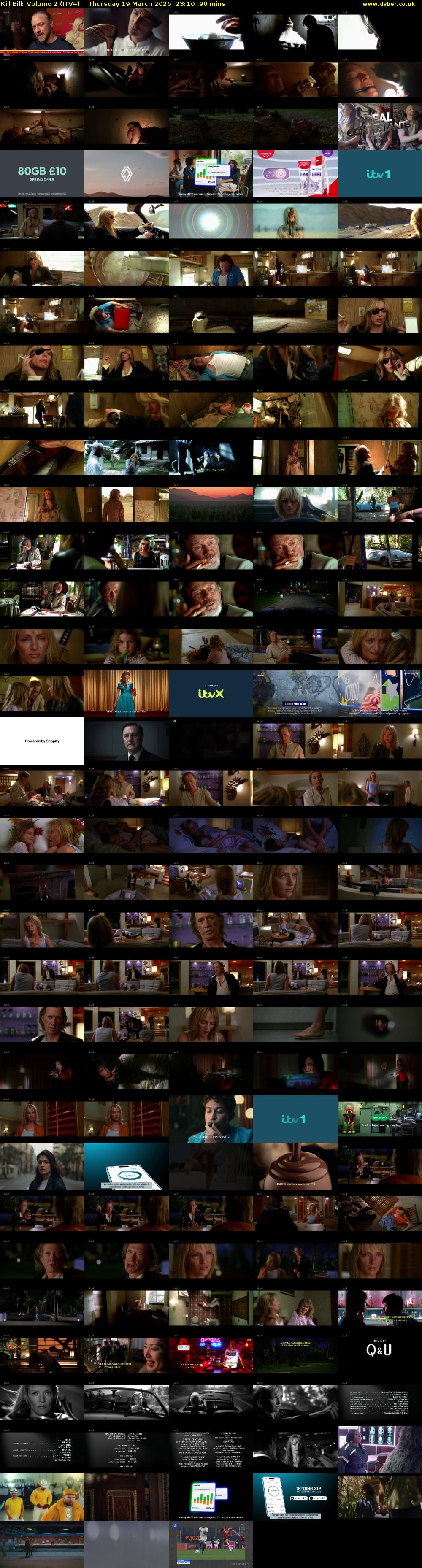 Kill Bill: Volume 2 (ITV4) Thursday 19 March 2026 23:10 - 00:40