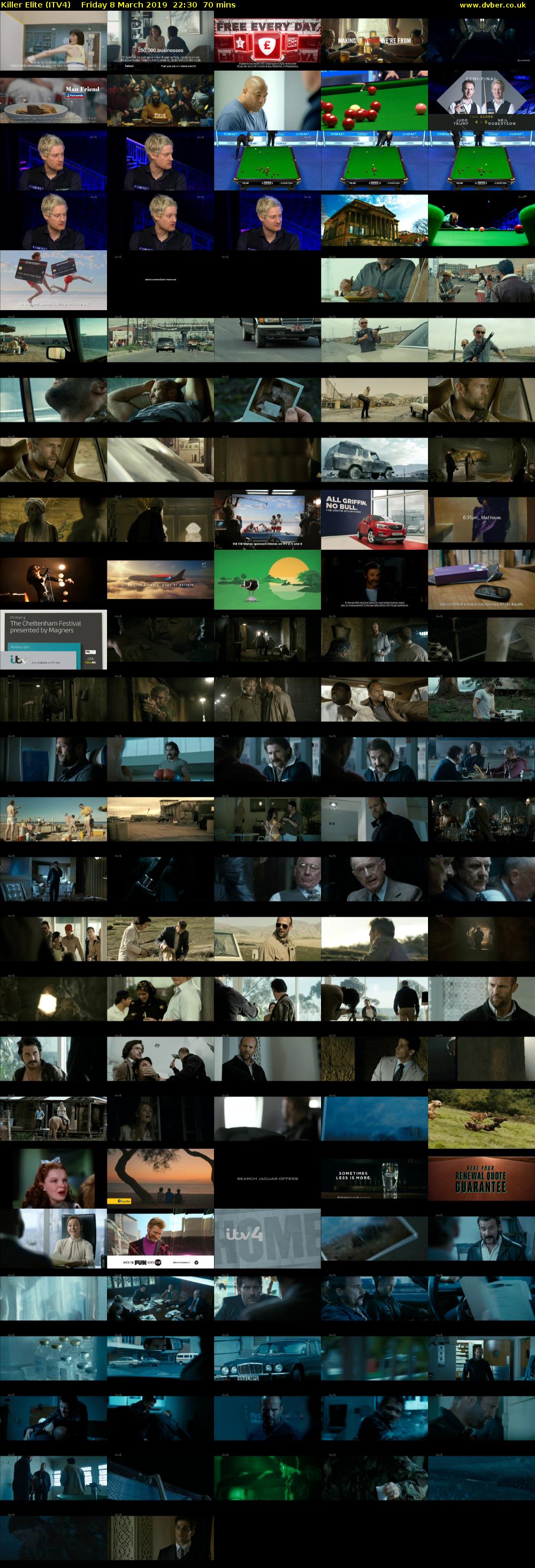 Killer Elite (ITV4) Friday 8 March 2019 22:30 - 23:40