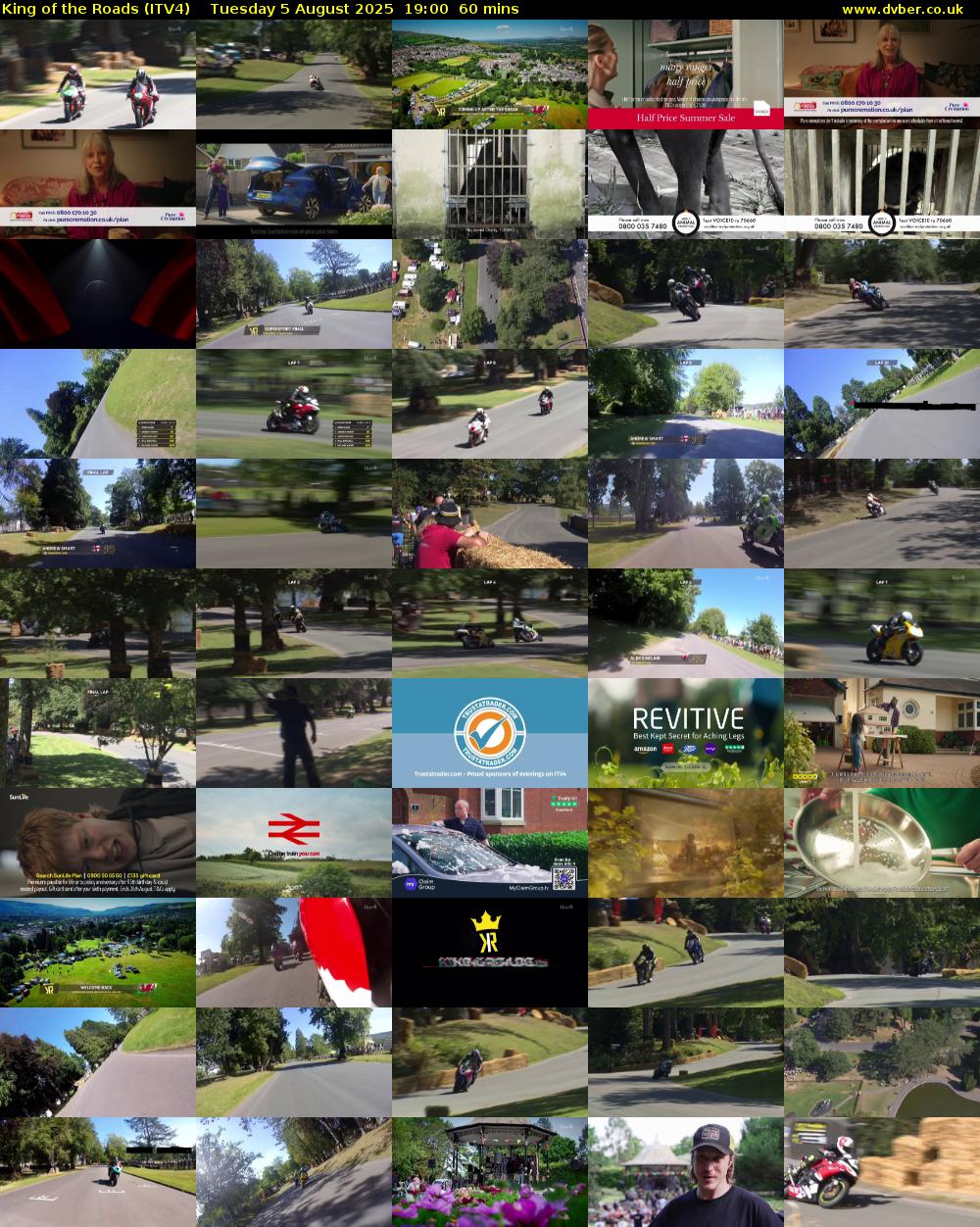 King of the Roads (ITV4) Tuesday 5 August 2025 19:00 - 20:00