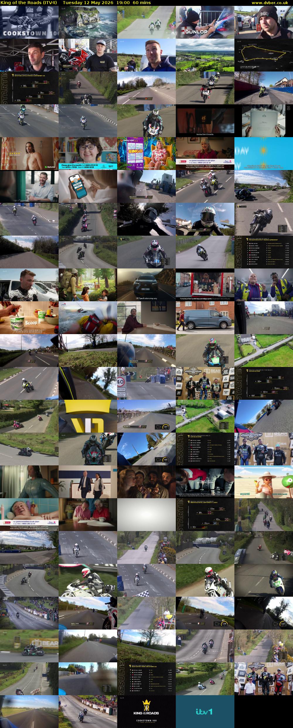 King of the Roads (ITV4) Tuesday 12 May 2026 19:00 - 20:00