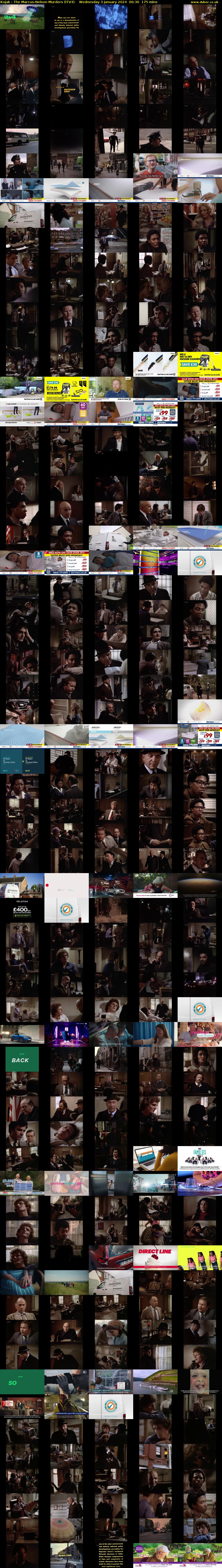 Kojak - The Marcus-Nelson Murders (ITV4) Wednesday 3 January 2024 06:30 - 09:25