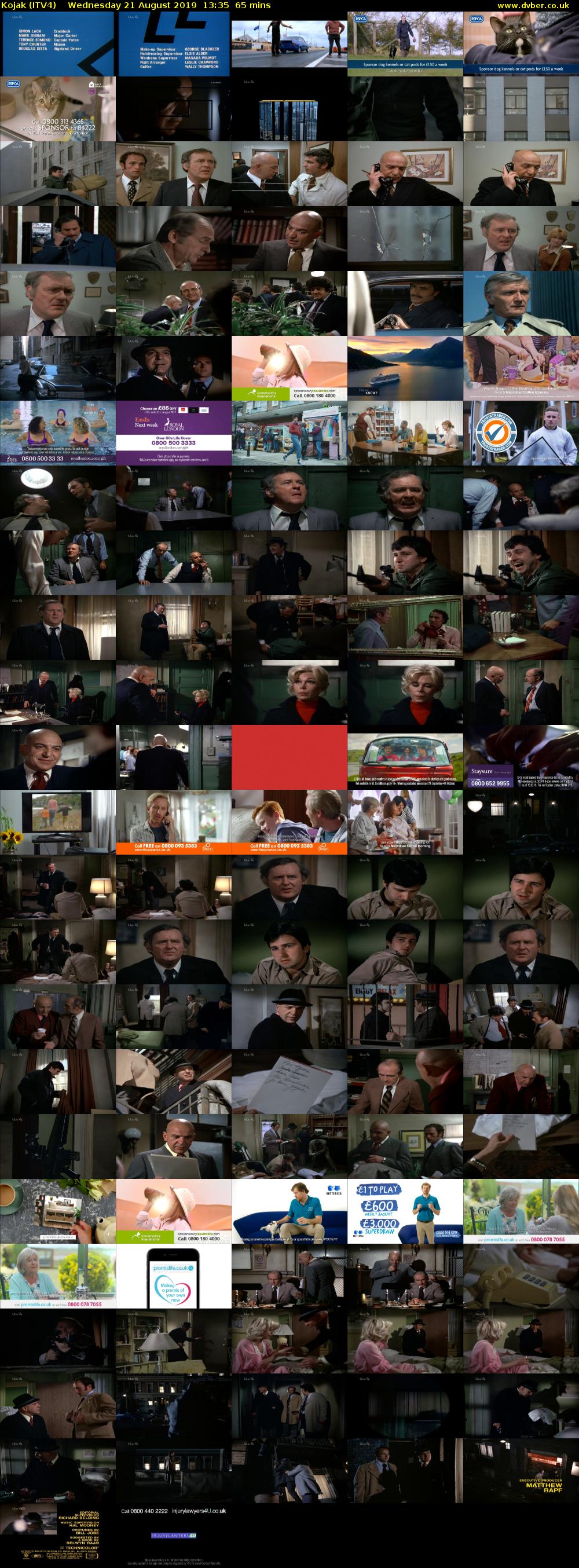 Kojak (ITV4) Wednesday 21 August 2019 13:35 - 14:40