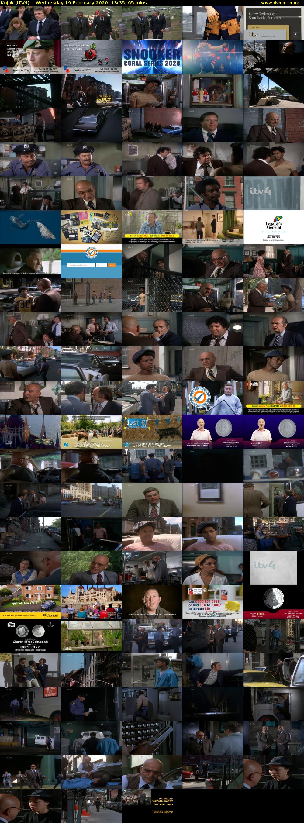 Kojak (ITV4) Wednesday 19 February 2020 13:35 - 14:40