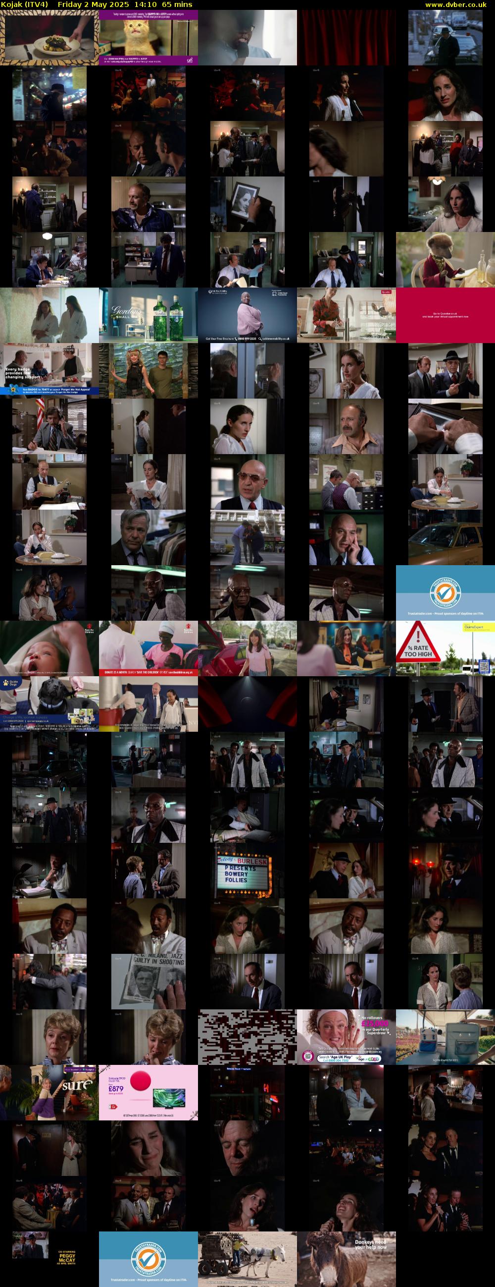 Kojak (ITV4) Friday 2 May 2025 14:10 - 15:15