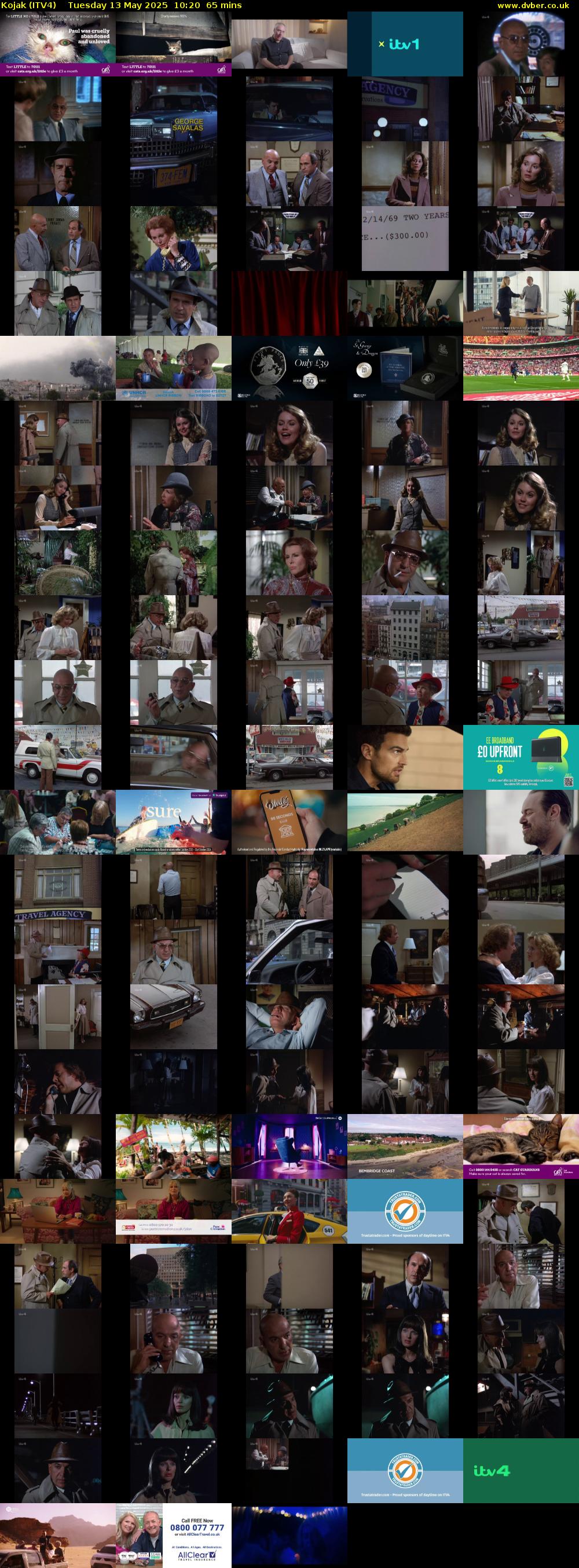 Kojak (ITV4) Tuesday 13 May 2025 10:20 - 11:25