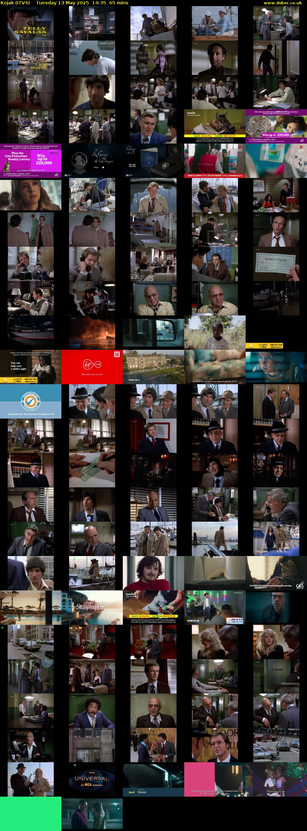 Kojak (ITV4) Tuesday 13 May 2025 14:35 - 15:40