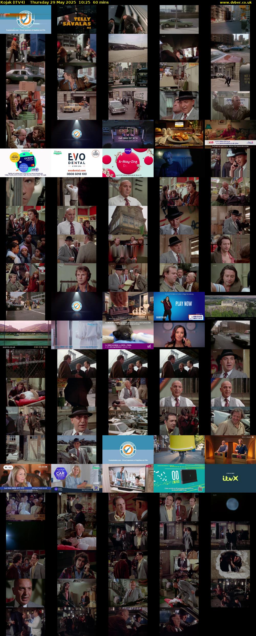 Kojak (ITV4) Thursday 29 May 2025 10:25 - 11:25
