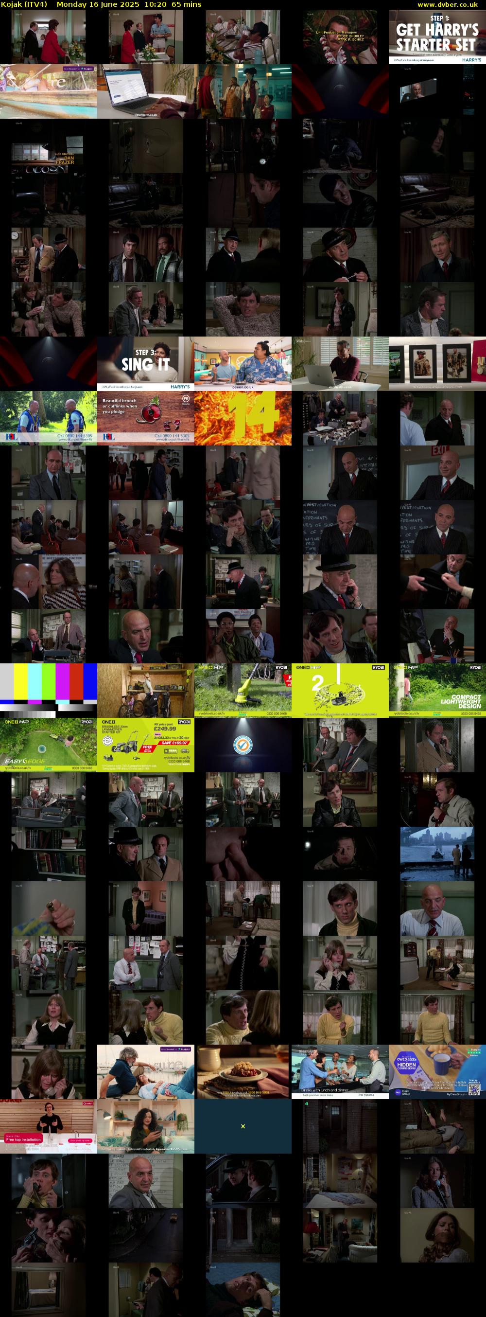 Kojak (ITV4) Monday 16 June 2025 10:20 - 11:25