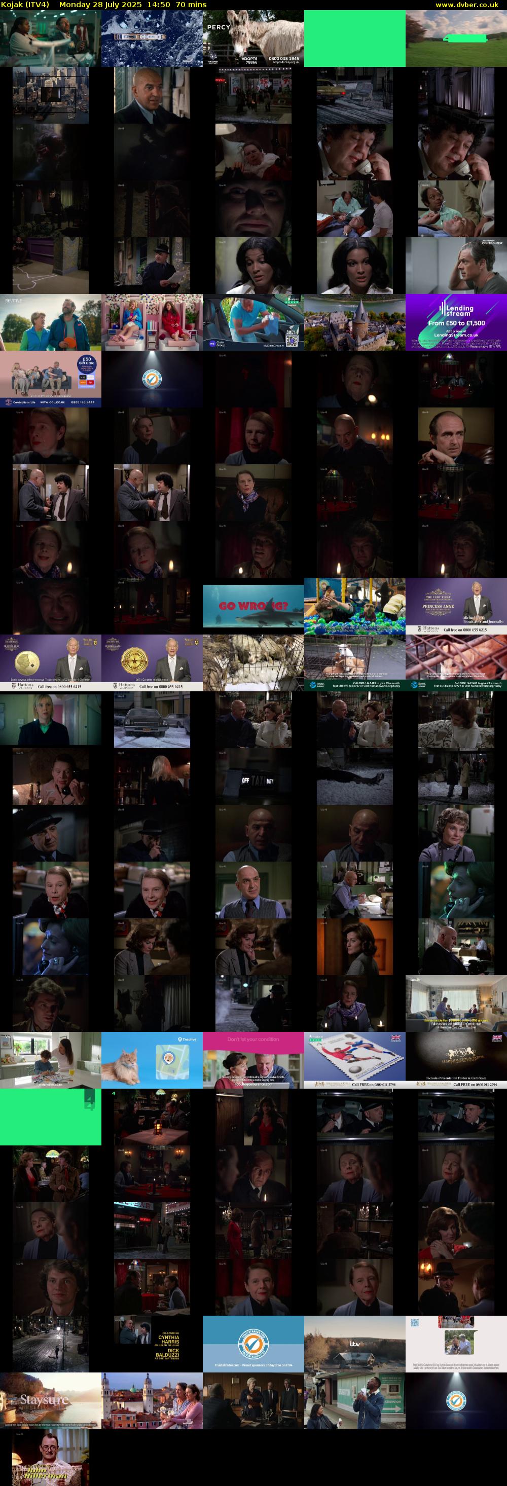 Kojak (ITV4) Monday 28 July 2025 14:50 - 16:00