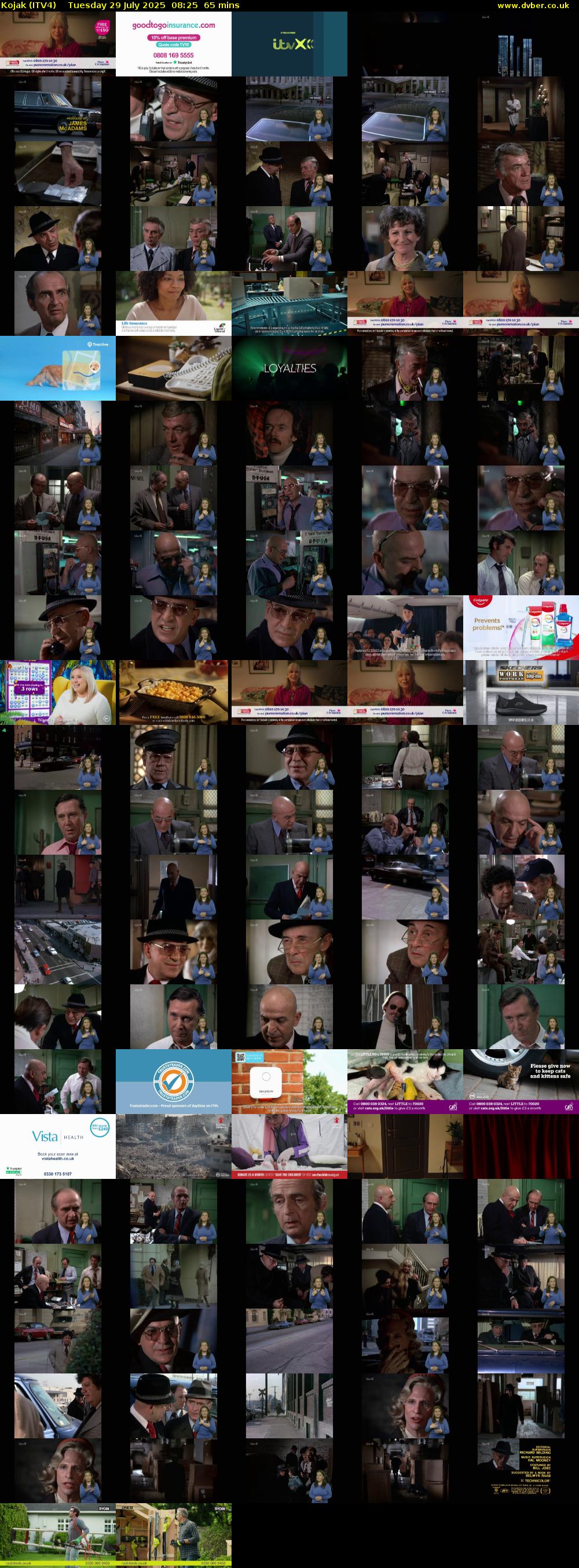 Kojak (ITV4) Tuesday 29 July 2025 08:25 - 09:30