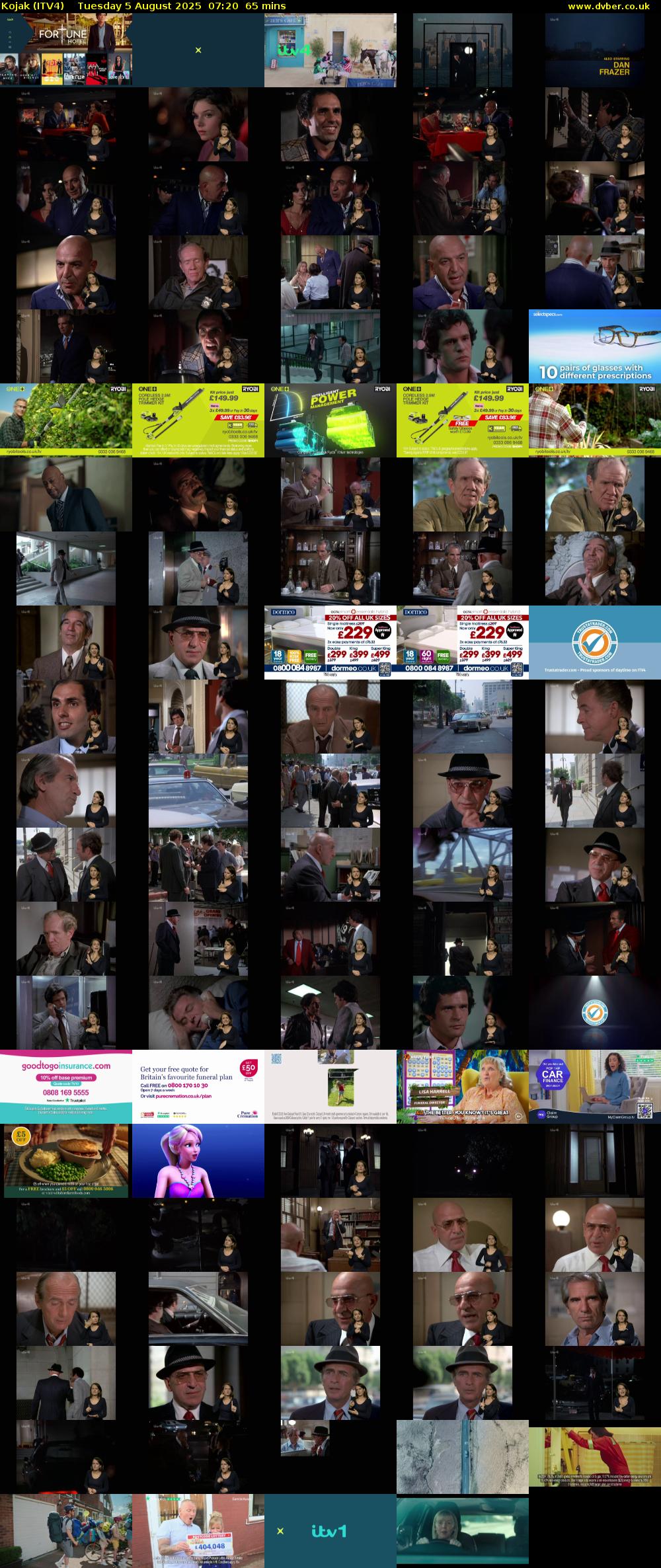 Kojak (ITV4) Tuesday 5 August 2025 07:20 - 08:25