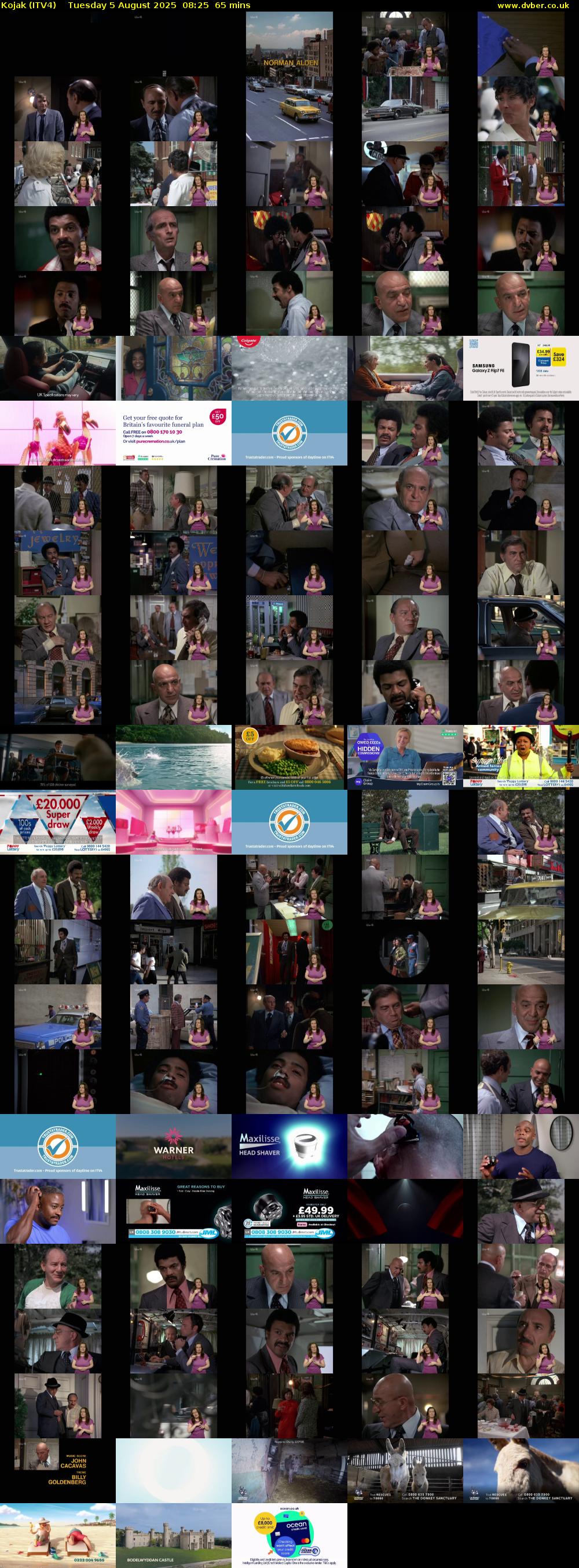 Kojak (ITV4) Tuesday 5 August 2025 08:25 - 09:30