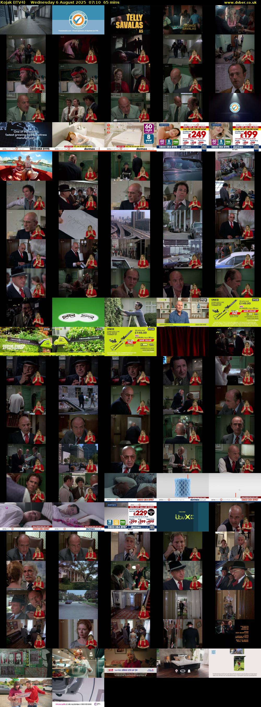 Kojak (ITV4) Wednesday 6 August 2025 07:10 - 08:15