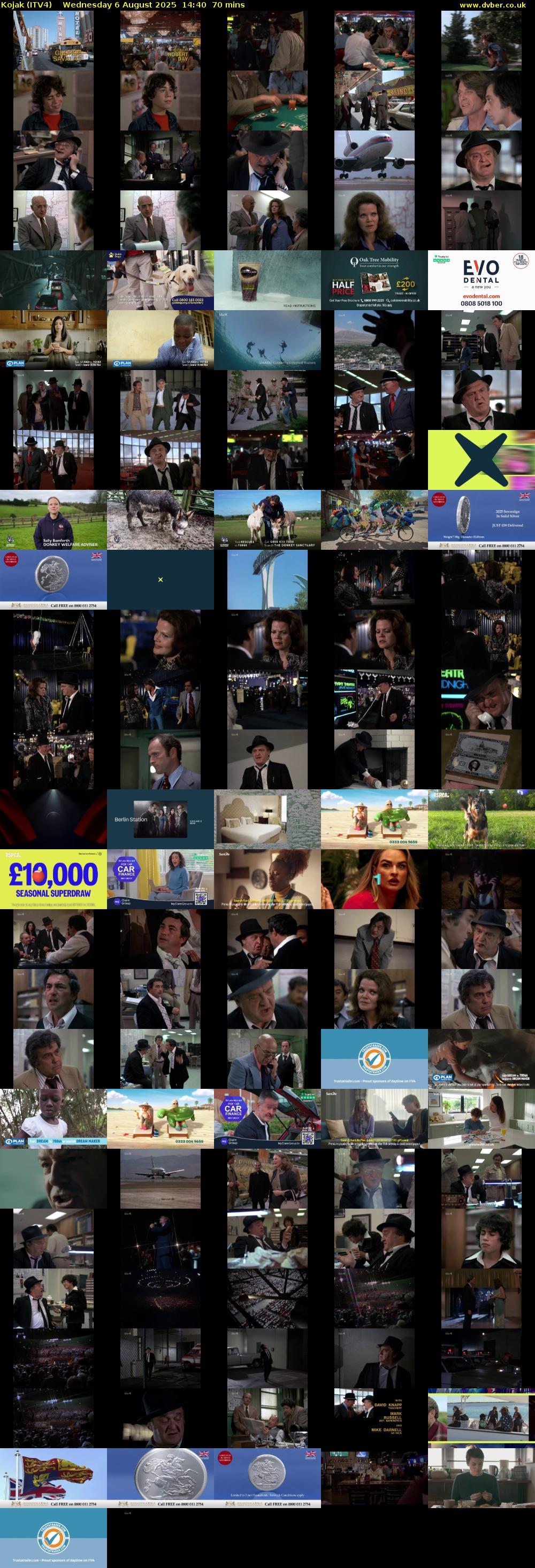 Kojak (ITV4) Wednesday 6 August 2025 14:40 - 15:50