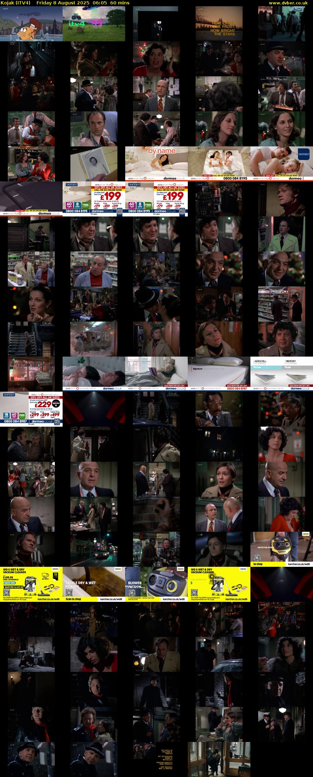 Kojak (ITV4) Friday 8 August 2025 06:05 - 07:05