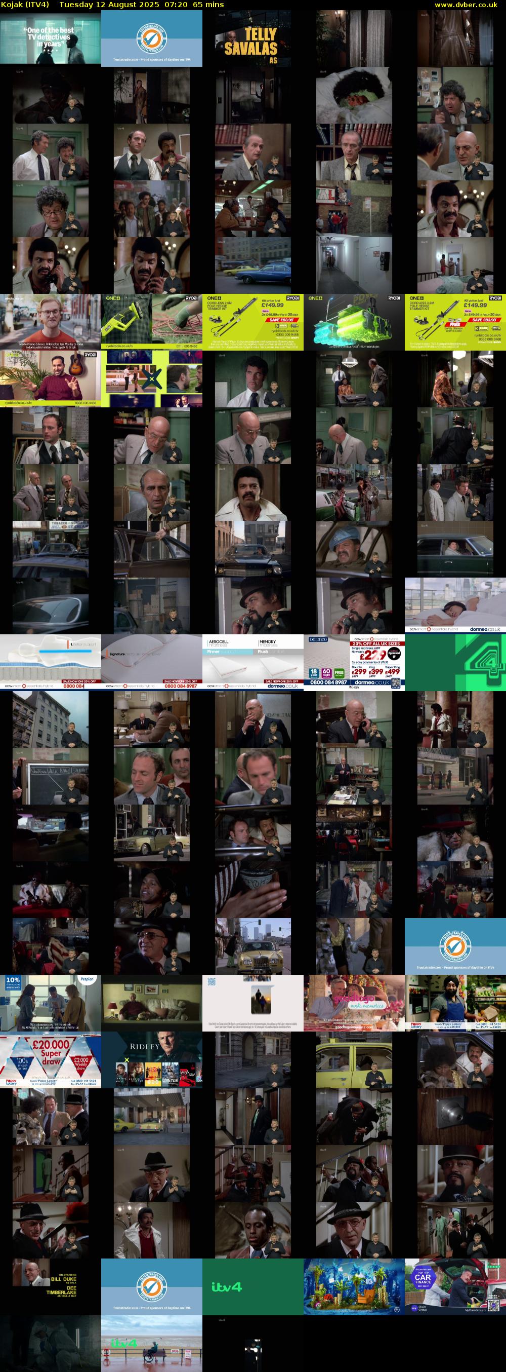 Kojak (ITV4) Tuesday 12 August 2025 07:20 - 08:25