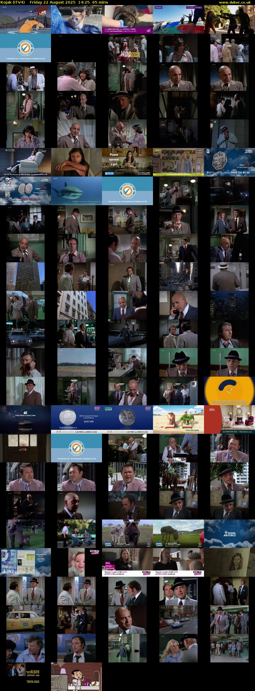 Kojak (ITV4) Friday 22 August 2025 14:25 - 15:30