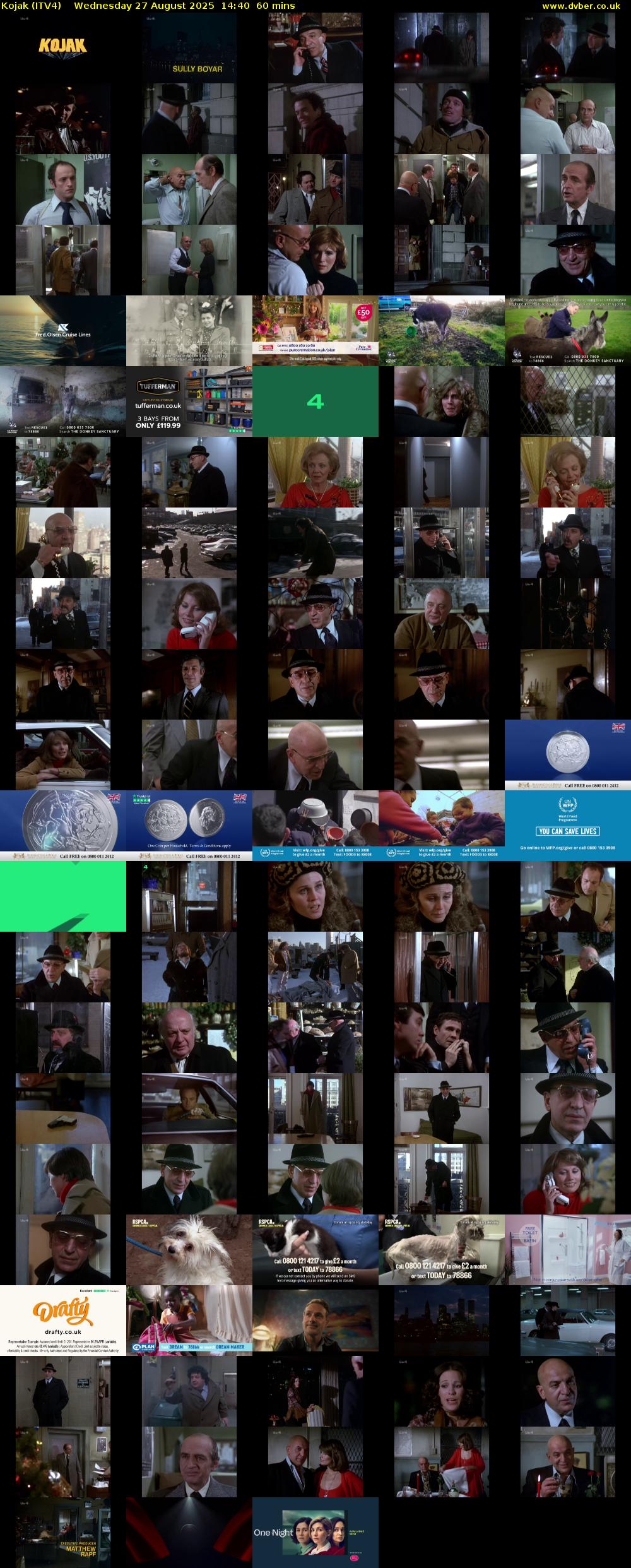 Kojak (ITV4) Wednesday 27 August 2025 14:40 - 15:40