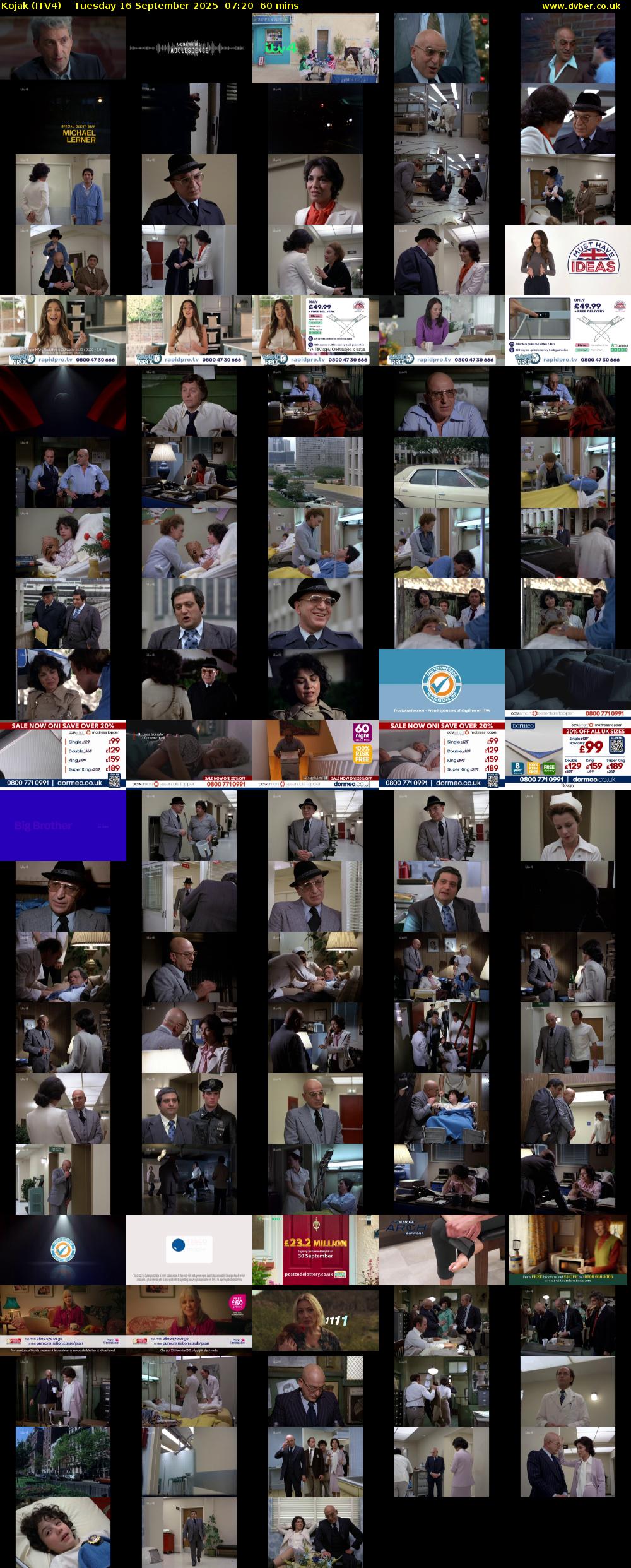 Kojak (ITV4) Tuesday 16 September 2025 07:20 - 08:20