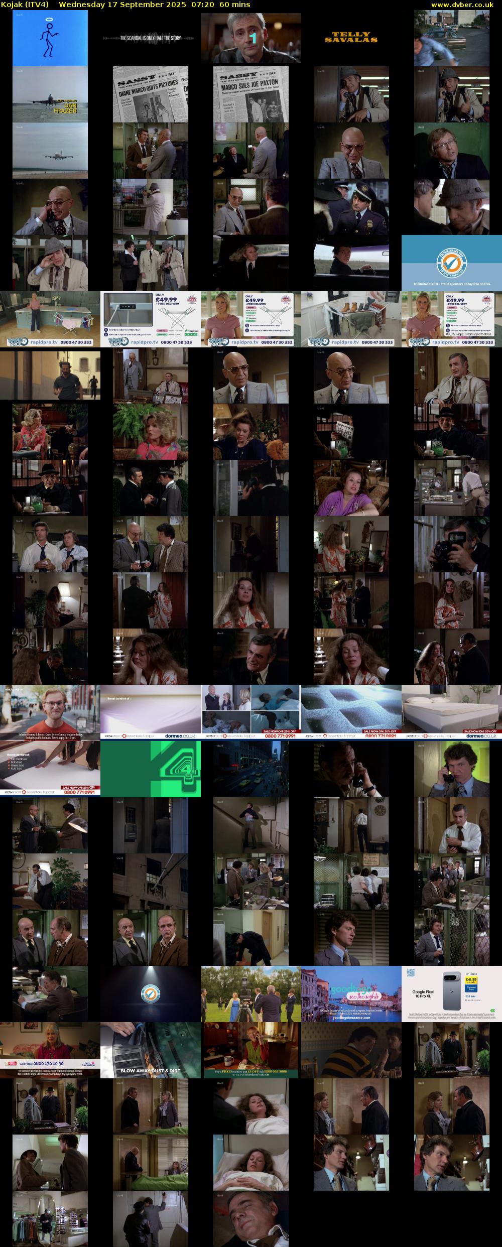 Kojak (ITV4) Wednesday 17 September 2025 07:20 - 08:20