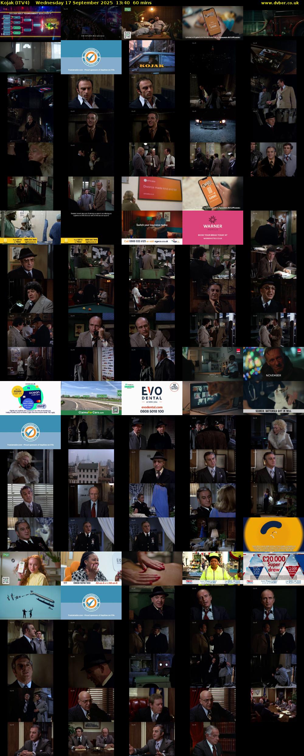 Kojak (ITV4) Wednesday 17 September 2025 13:40 - 14:40