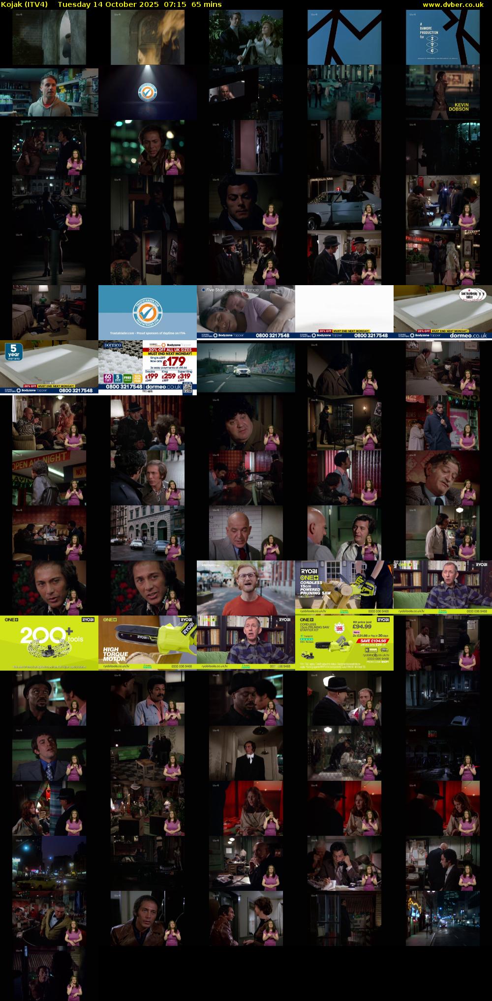 Kojak (ITV4) Tuesday 14 October 2025 07:15 - 08:20