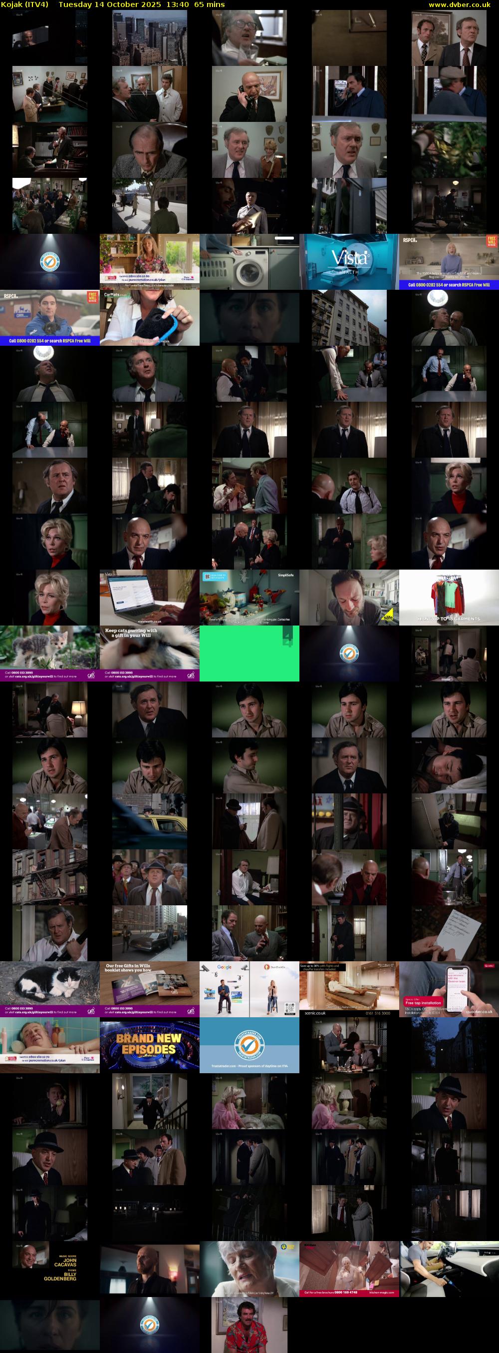 Kojak (ITV4) Tuesday 14 October 2025 13:40 - 14:45