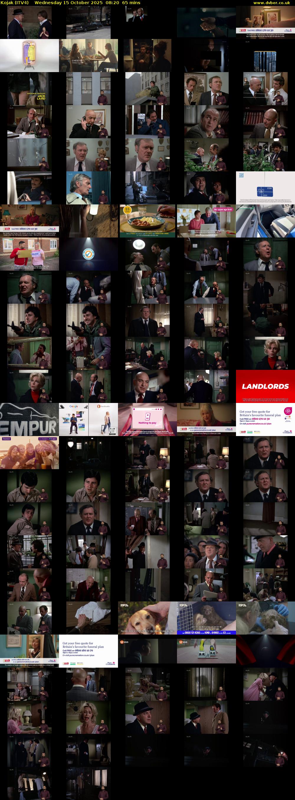 Kojak (ITV4) Wednesday 15 October 2025 08:20 - 09:25