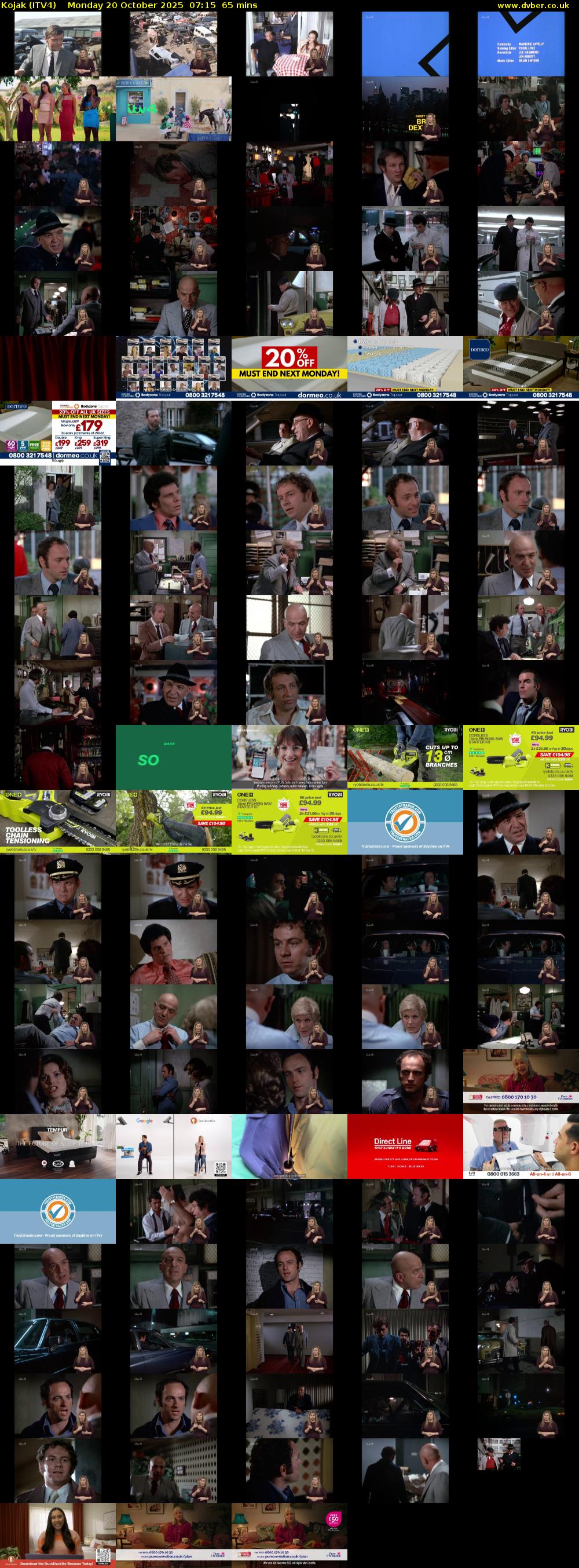 Kojak (ITV4) Monday 20 October 2025 07:15 - 08:20